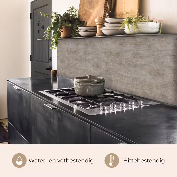 Keuken achterwand - Retro - Beton - Patroon — 5