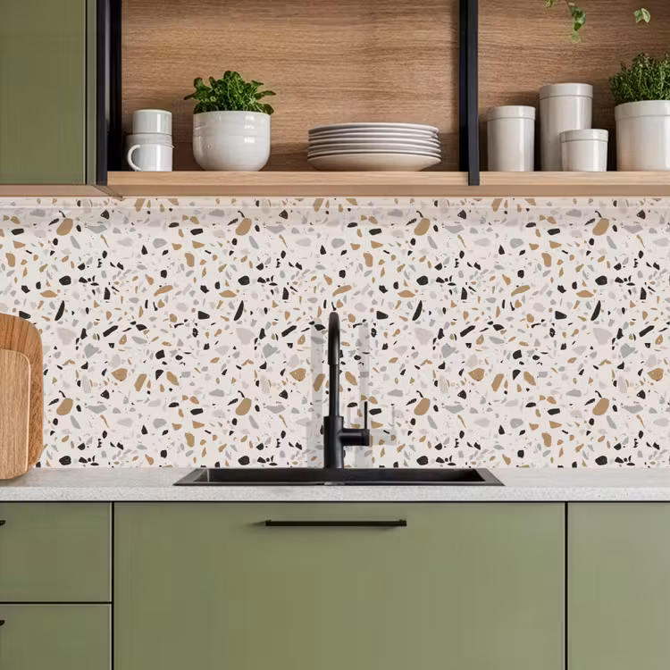 Keuken achterwand - Terrazzo - Patroon - Staal — 7