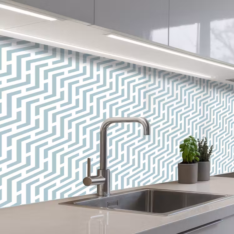 Keuken achterwand - Design - Geometrie - Patroon - Groen — 2