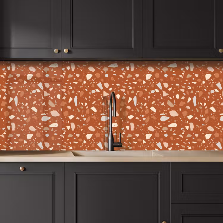 Keuken achterwand - Terrazzo - Patroon - Klei — 6