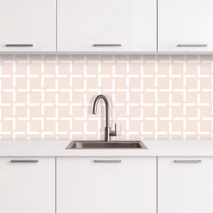 Keuken achterwand - Design - Lijn - Patroon - Beige — 4