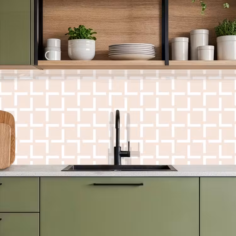 Keuken achterwand - Design - Lijn - Patroon - Beige — 7