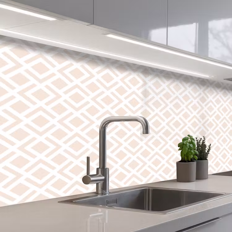 Keuken achterwand - Patronen - Abstract - Beige - Geometrie — 2