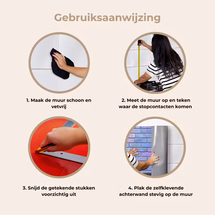 Keuken achterwand - Paars - Blauwe - Muur — 8