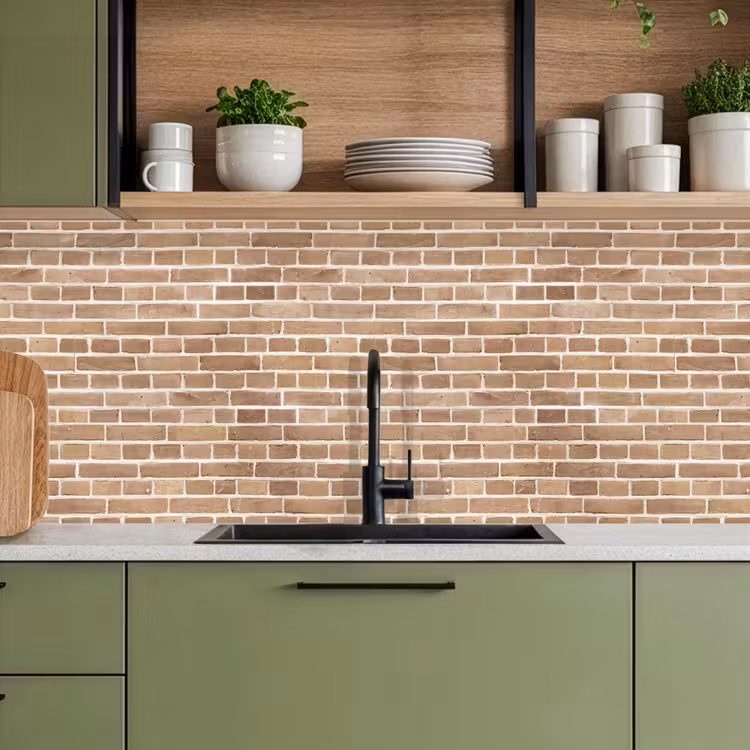 Keuken achterwand - Stenen - Bruin - Licht - Patroon — 7