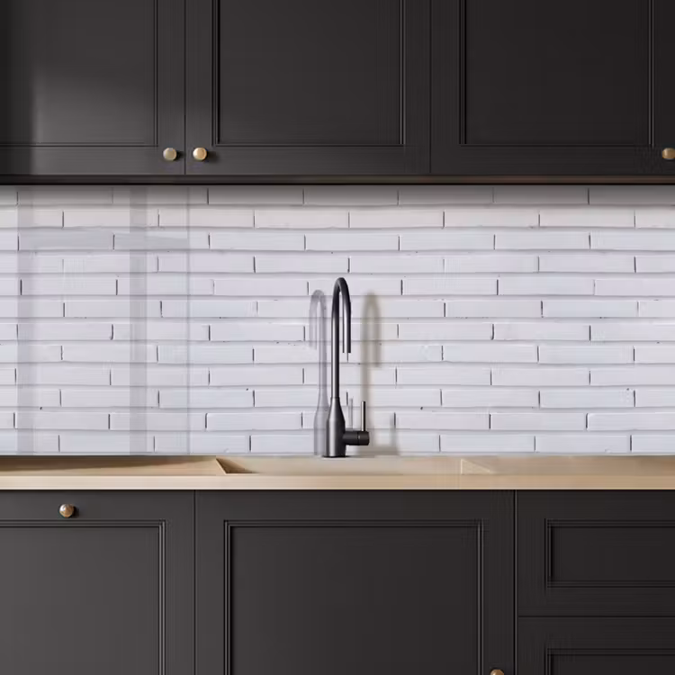 Keuken achterwand - Bakstenen - Geverfd - Wit - Minimalistisch — 6