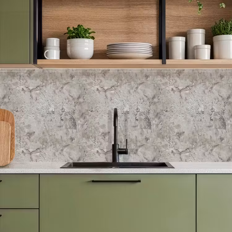 Keuken achterwand - Beton - Grijs - Muur — 7
