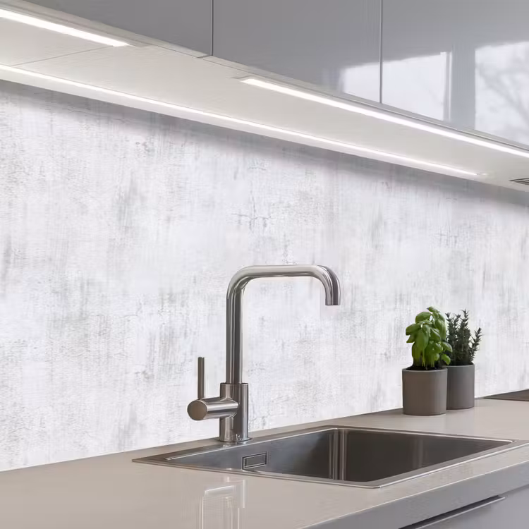 Keuken achterwand - Muur - Geverfd - Wit - Onafgewerkt — 2