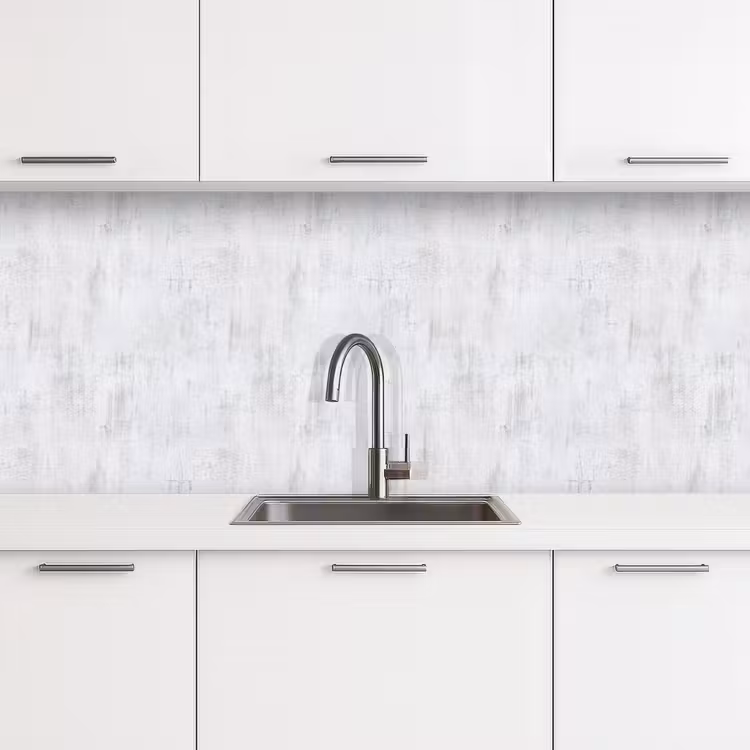 Keuken achterwand - Muur - Geverfd - Wit - Onafgewerkt — 4