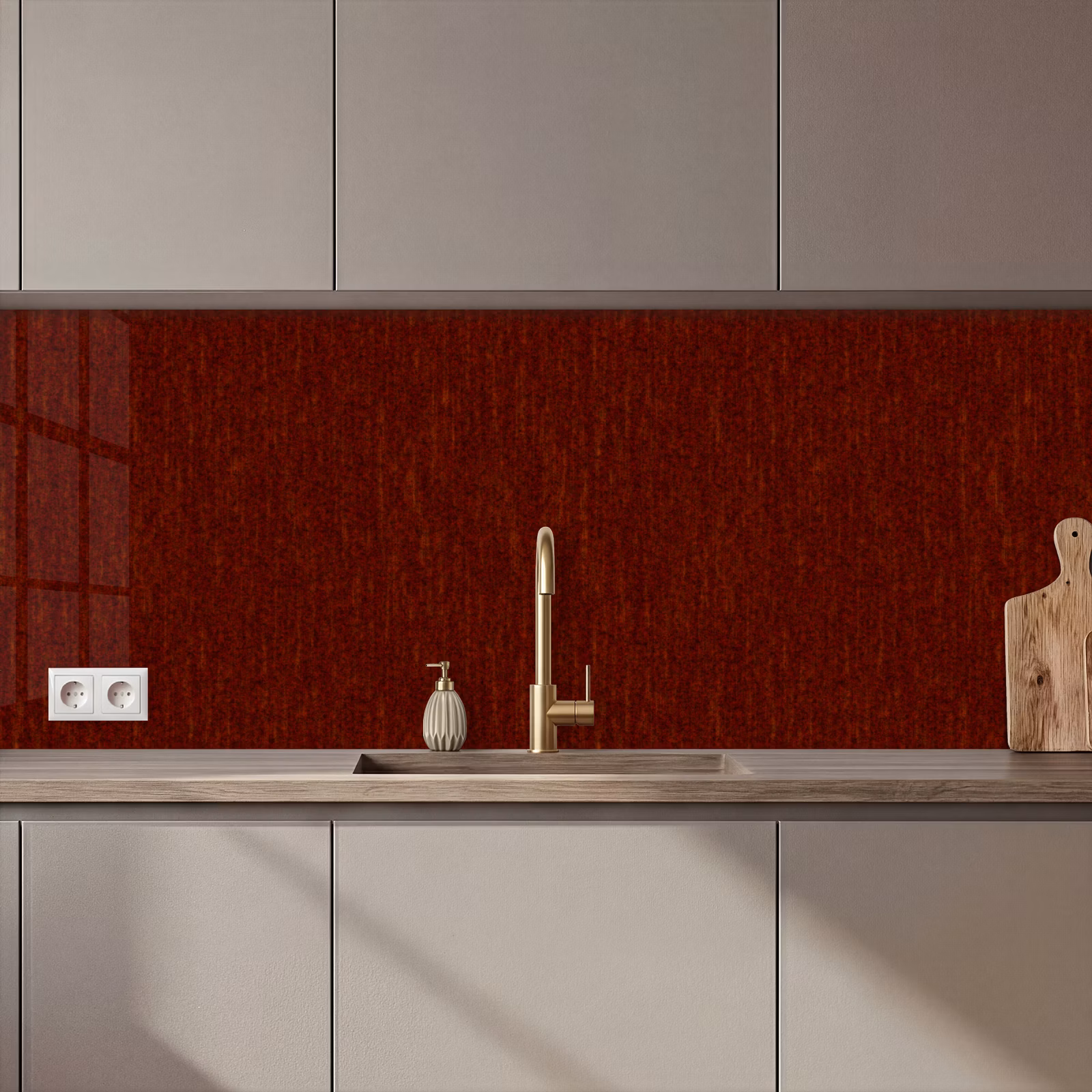 Keuken achterwand - Rood - Roest - Textuur — 1