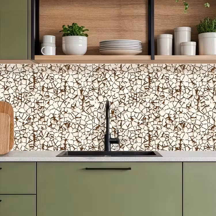Keuken achterwand - Beige - Patroon - Roest - Verf — 7