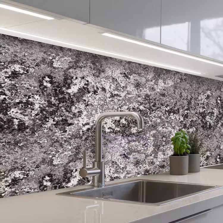 Keuken achterwand - Grijs - Roest - Patroon — 2