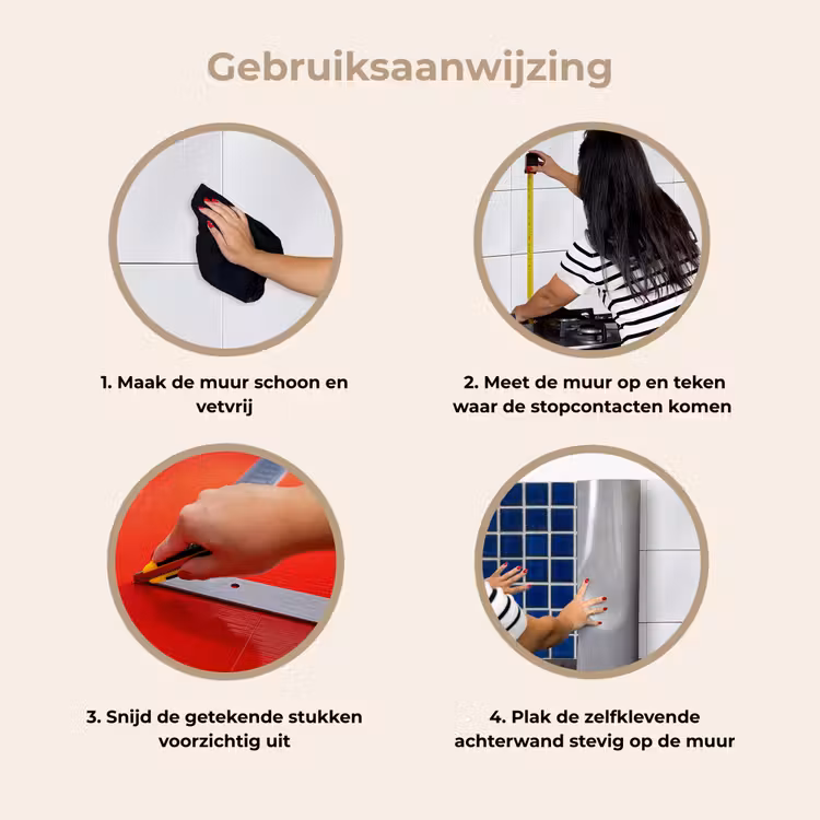 Keuken achterwand - Mozaïek - Tegels- Glanzend - Blauw — 8