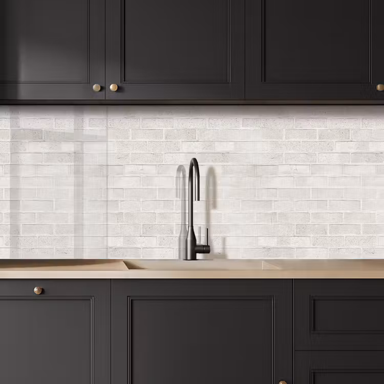 Keuken achterwand - Muur - Wit - Bakstenen — 6