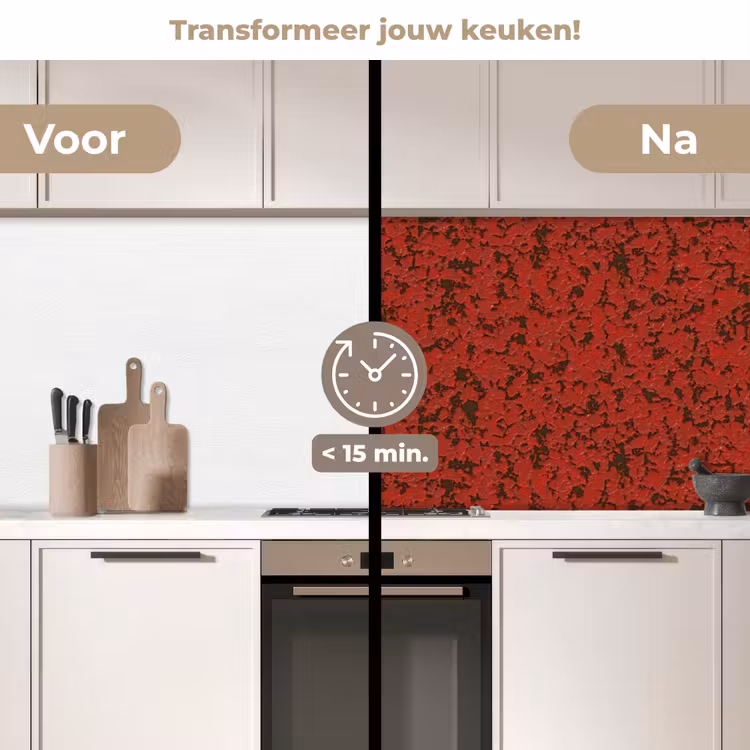 Keuken achterwand - Roest - Rood - Vlekken — 3
