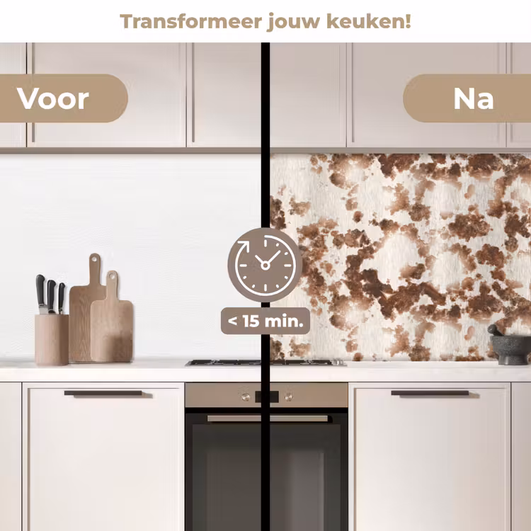 Keuken achterwand - Roest - Bruin - Vlekken - Metaal — 3