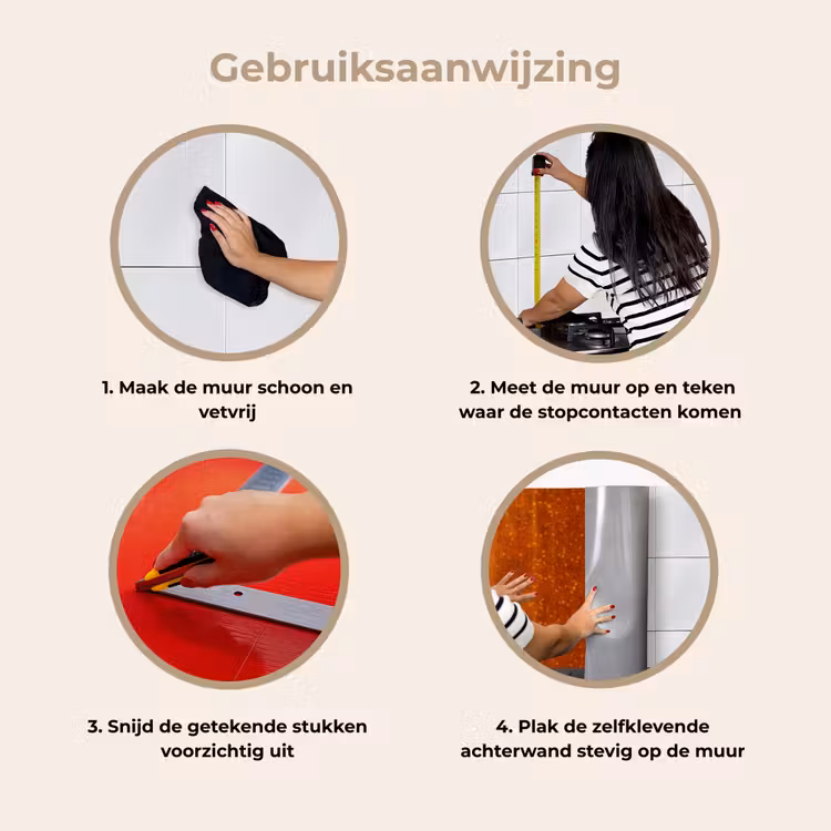 Keuken achterwand - Roest - Oranje - Rood - Vlekken — 8