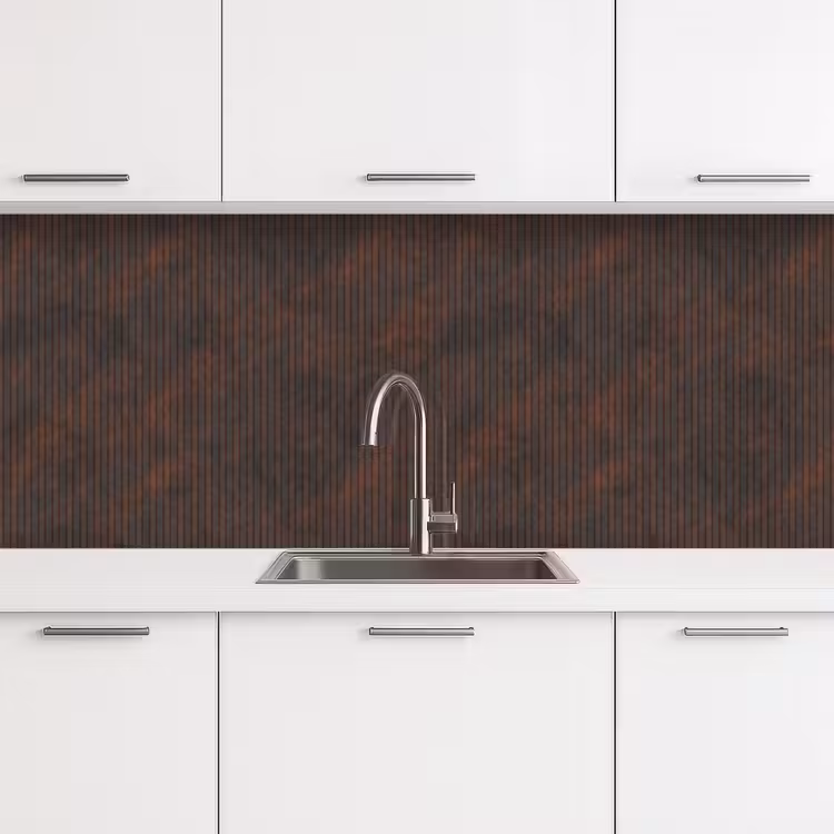 Keuken achterwand - Strepen - Roest - Donker — 4