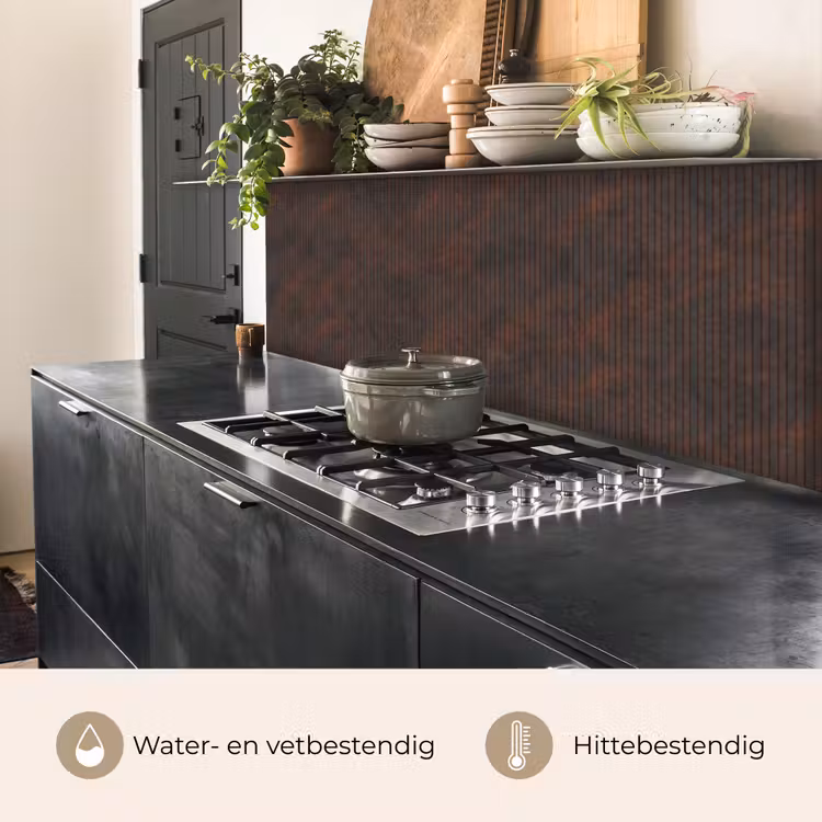Keuken achterwand - Strepen - Roest - Donker — 5