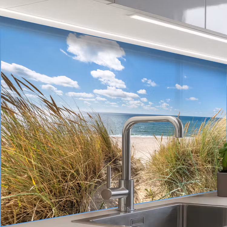 Keuken achterwand - Duin - Gras - Zee - Strand — 3