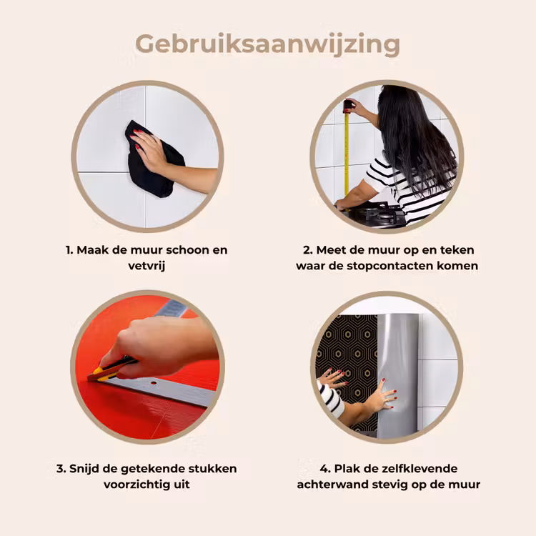 Keuken achterwand - Goud - Illusie - Patroon — 8