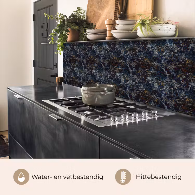 Keuken achterwand - Blauw - Graniet - Donker — 5