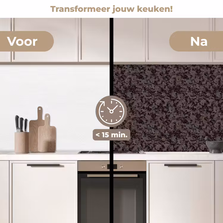 Keuken achterwand - Donker - Grijs - Patroon — 3