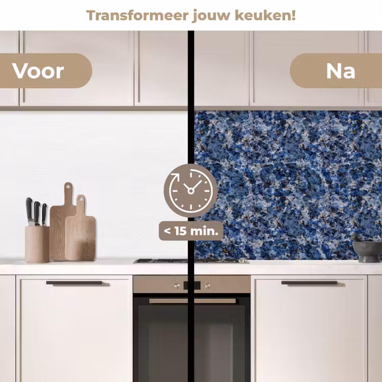 Keuken achterwand - Graniet - Blauw - Koel — 3