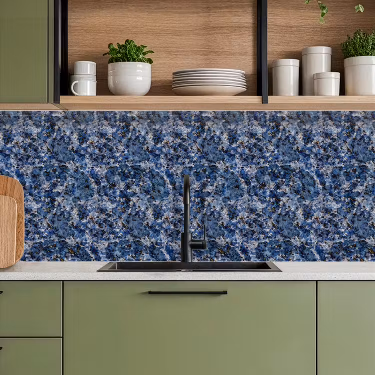 Keuken achterwand - Graniet - Blauw - Koel — 7