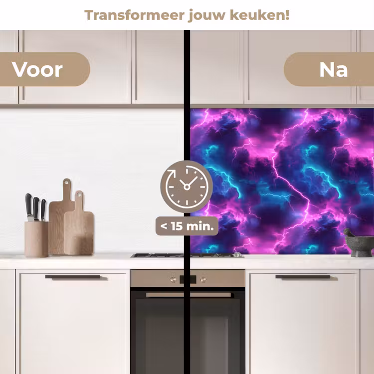 Keuken achterwand - Elektrisch - Neon - Lucht — 3