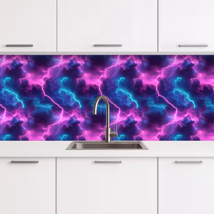 Keuken achterwand - Elektrisch - Neon - Lucht — 4