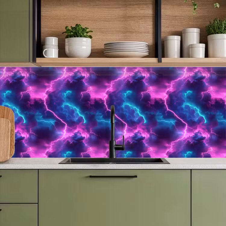 Keuken achterwand - Elektrisch - Neon - Lucht — 7