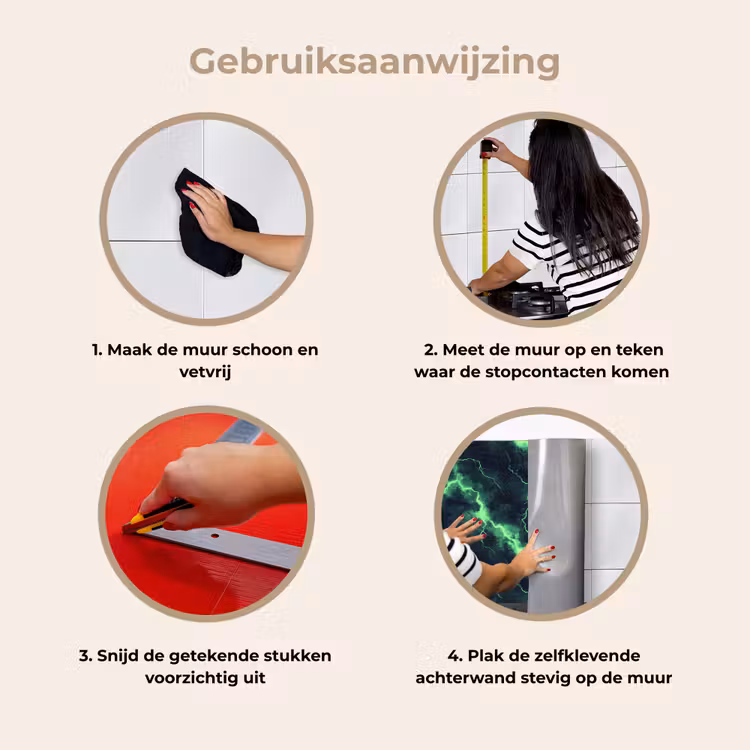 Keuken achterwand - Groen - Bliksem - Storm — 8