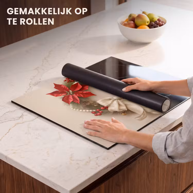 Inductie beschermer - Deurkrans - Strik - Kerst - Rood - Groen — 7