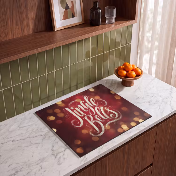 Inductie beschermer - Jingle - Bells - Kerst - Rood — 4