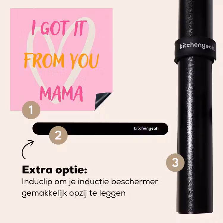 Inductie beschermer - Mama - Quote - Hart - Roze — 7