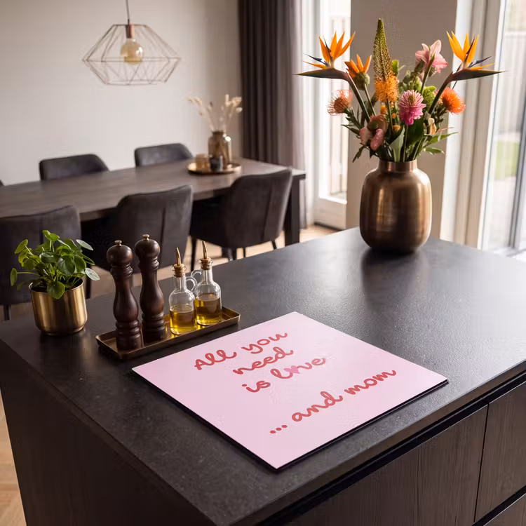 Inductie beschermer - Moeder - Love - Tekst - Rood — 3
