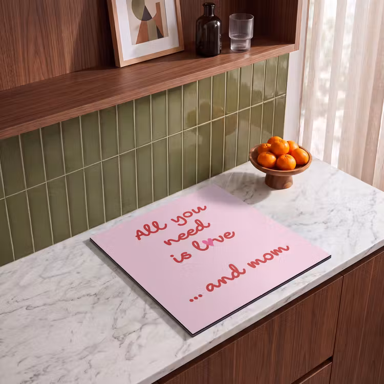 Inductie beschermer - Moeder - Love - Tekst - Rood — 4