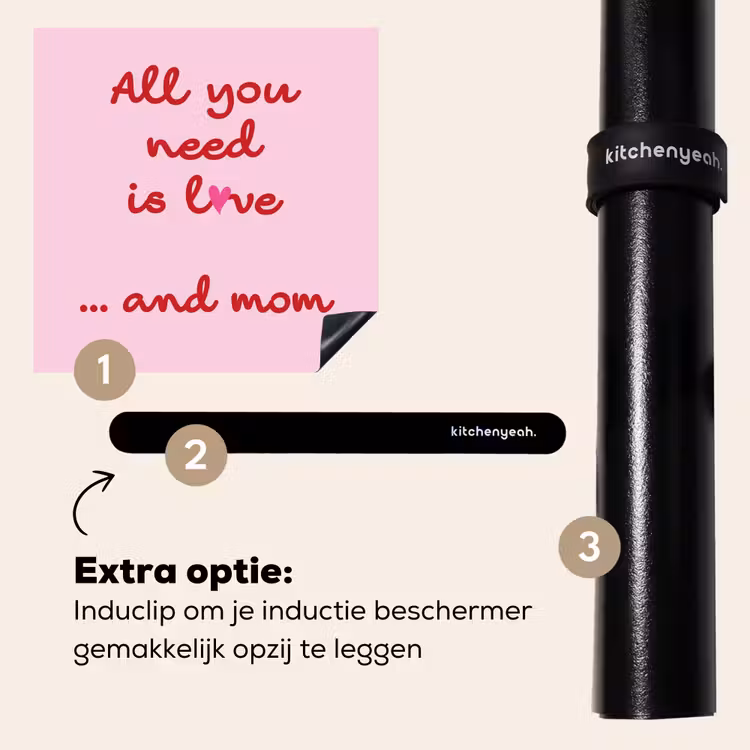 Inductie beschermer - Moeder - Love - Tekst - Rood — 7