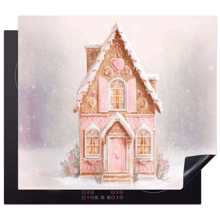 Inductie beschermer - Huisje - Suiker - Pastel — 1