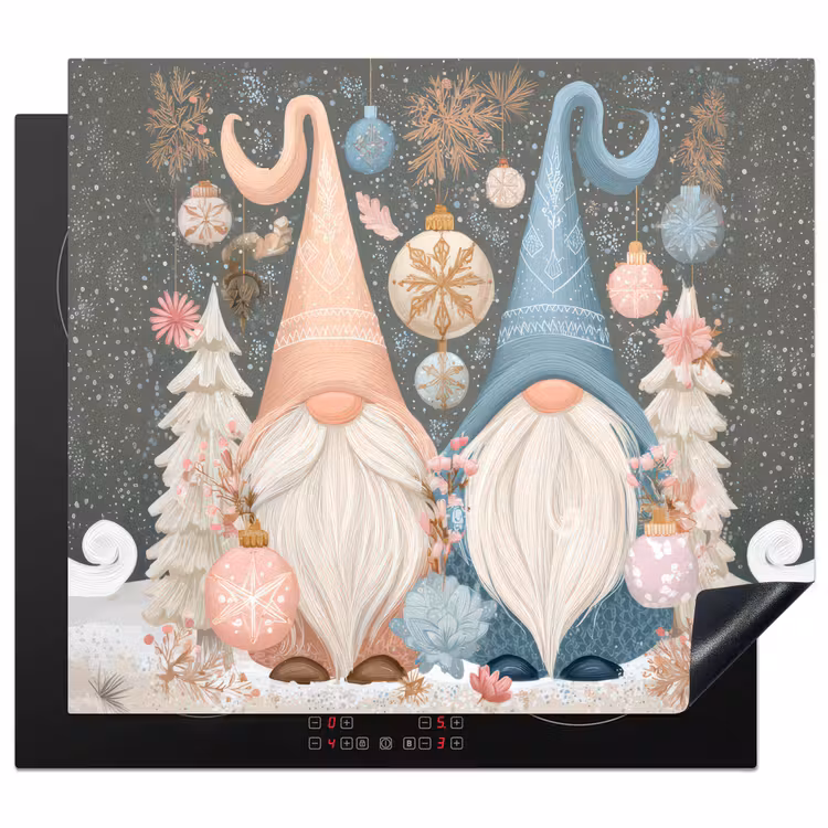 Inductie beschermer - Kerst - Gnomen - Pastel — 1