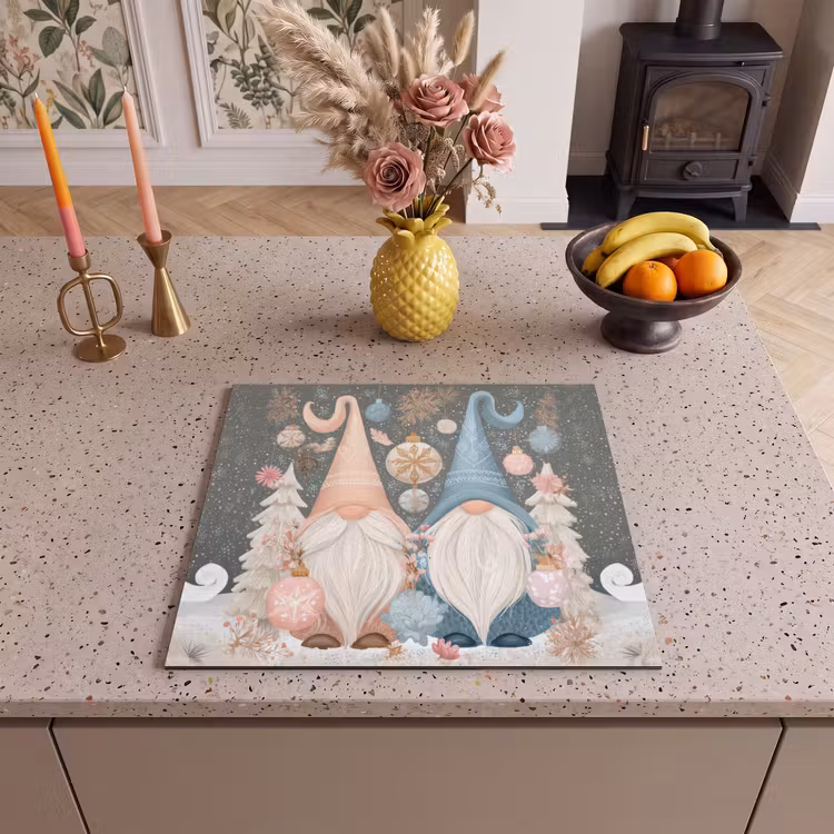 Inductie beschermer - Kerst - Gnomen - Pastel — 3