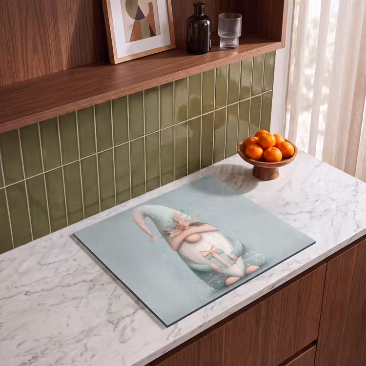 Inductie beschermer - Kerstgnome - Cadeau - Groen — 4