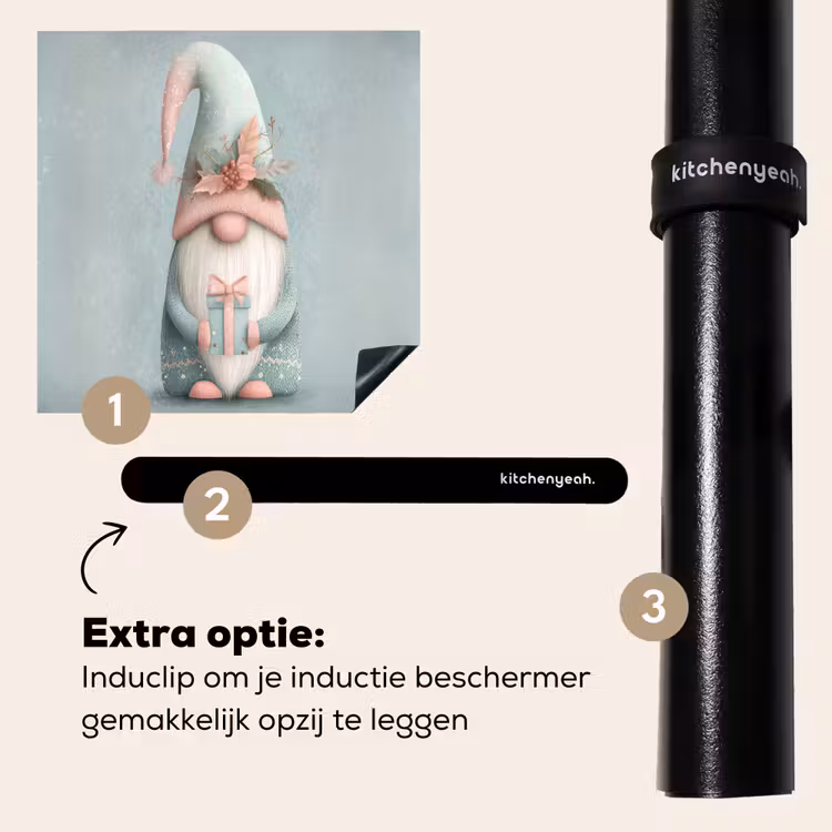 Inductie beschermer - Kerstgnome - Cadeau - Groen — 8