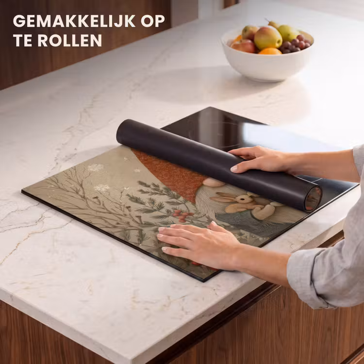 Inductie beschermer - Kerstgnome - Konijntjes - Kleurrijk — 7