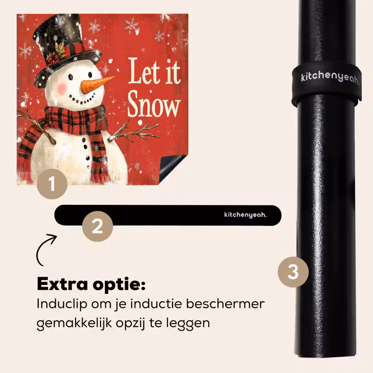 Inductie beschermer - Sneeuwpret - Winter - Sneeuwpop — 8