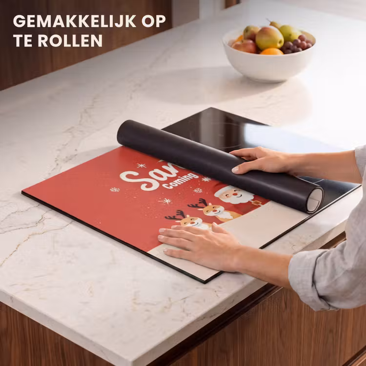 Inductie beschermer - Illustratie - Kerstman - Rendieren - Rood — 7