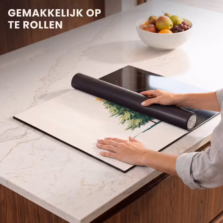 Inductie beschermer - Kerstboom - Illustratie - Ster - Sneeuw — 7