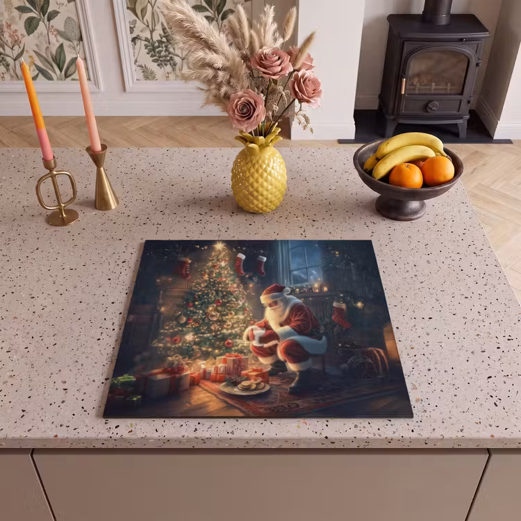 Inductie beschermer - Kerstman - Haard - Donker — 3