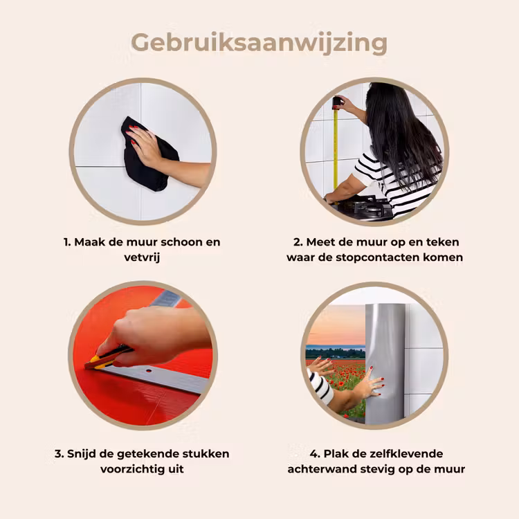 Keuken achterwand - Klaprozen - Landschap - Rood - Bloemen — 8